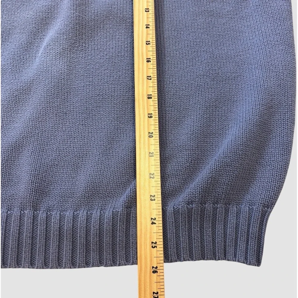 Polo Ralph Lauren Men's 2XL V Neck Sweater Blue 100% Cotton